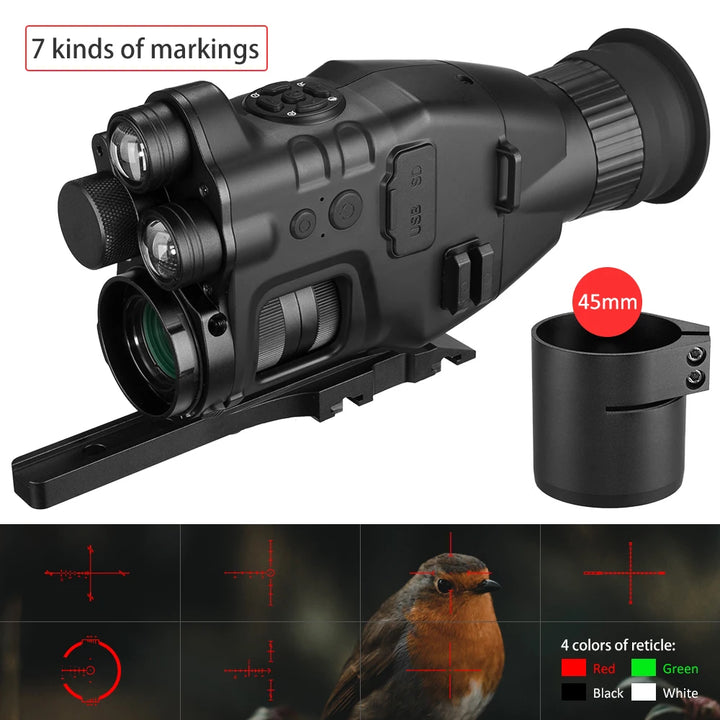 Night Vision Riflescope Monocular W/ Wifi APP