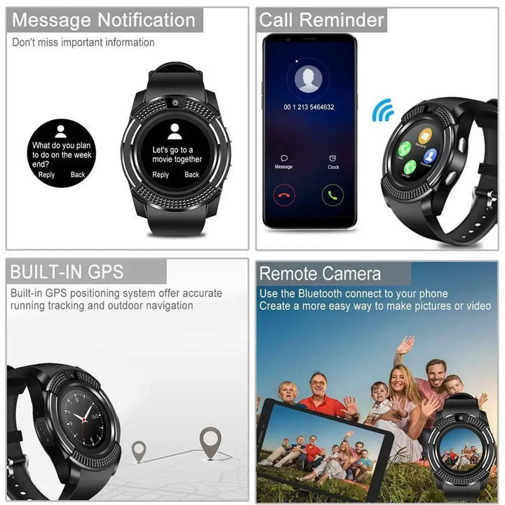 Men Sport Smart Watch Fitness Tracker Bluetooth