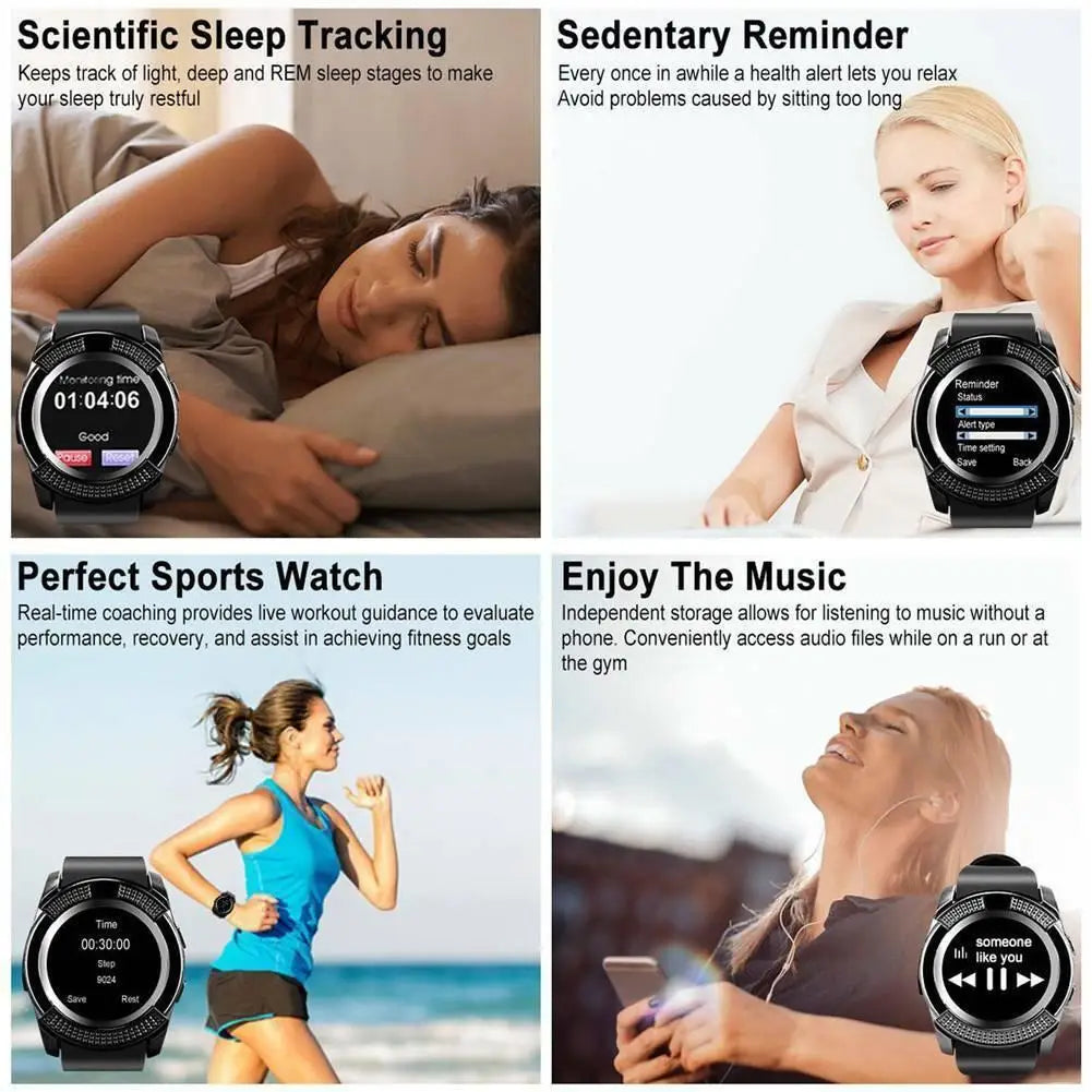 Men Sport Smart Watch Fitness Tracker Bluetooth