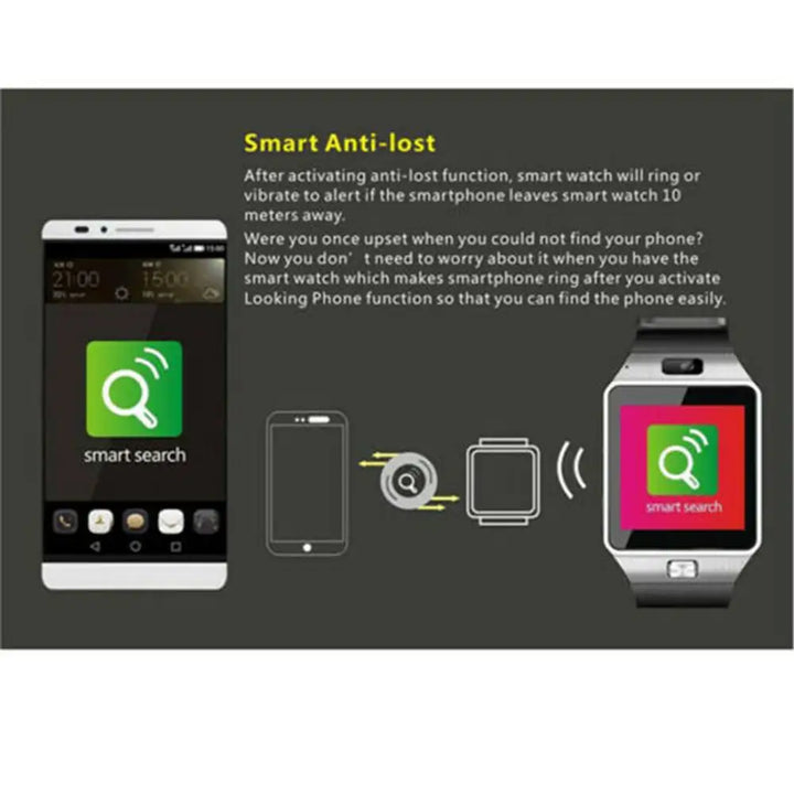 Bluetooth Smart Watch Phone Remote Camera