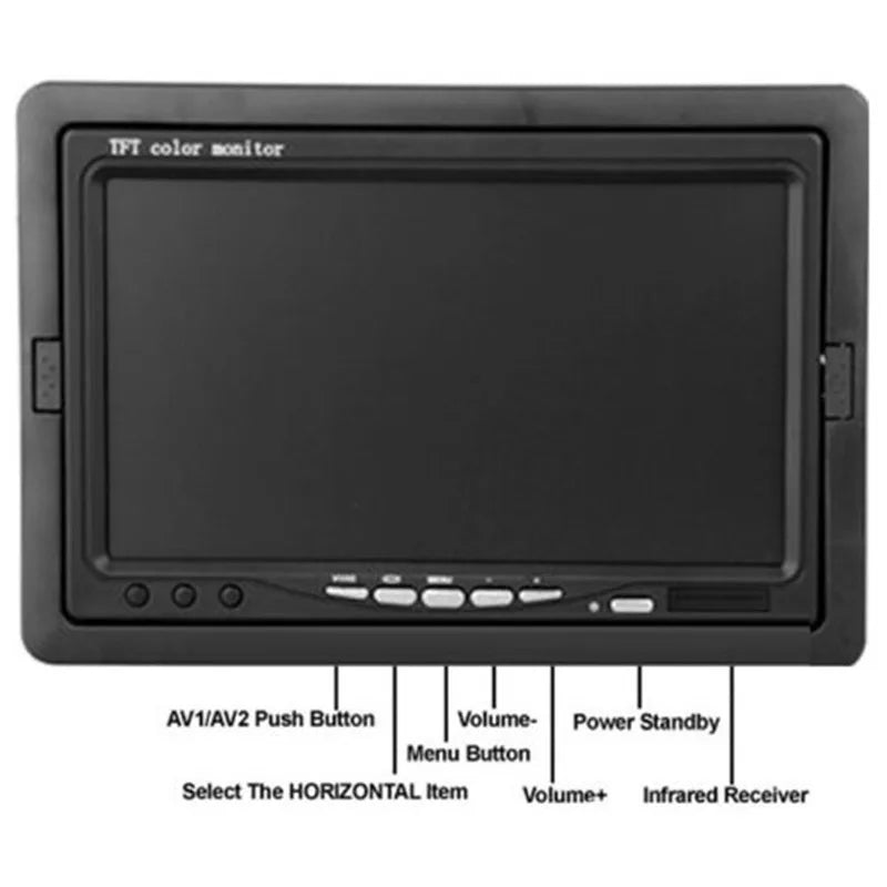 7" LCD Color Monitor and Backup Camera