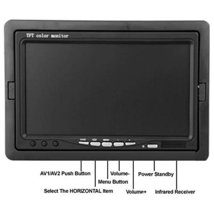 7" LCD Color Monitor and Backup Camera