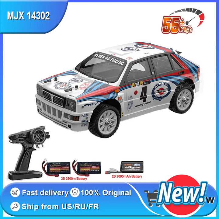 New MJX 14302 V2.0 Hyper Go Rc Car Brushless Motor 1/14 4wd Off-Road Remote Control Cars 55km High Speed Racing Drift Toy Kid