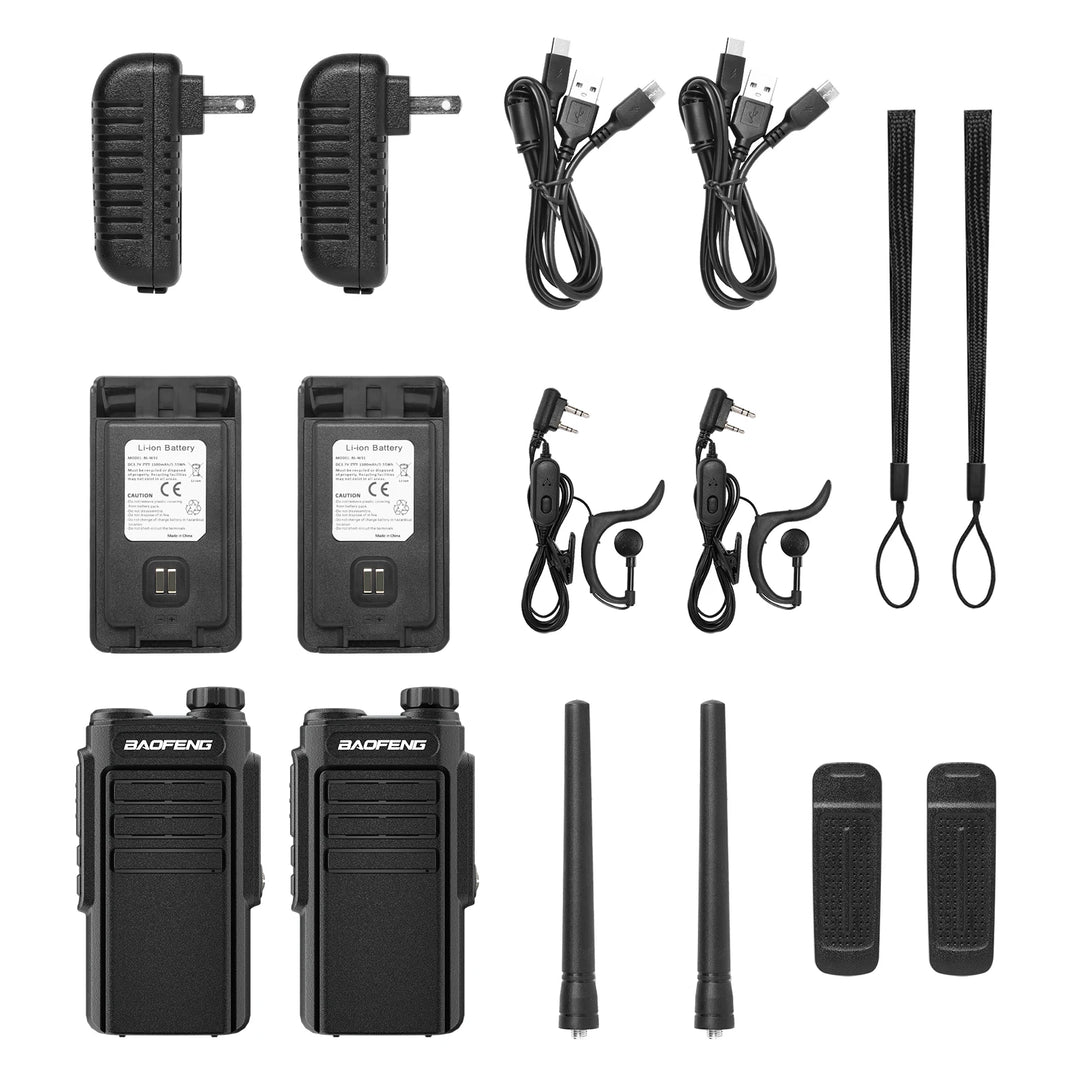 Handheld Two Way Radio, Earpieces, 2 Pack