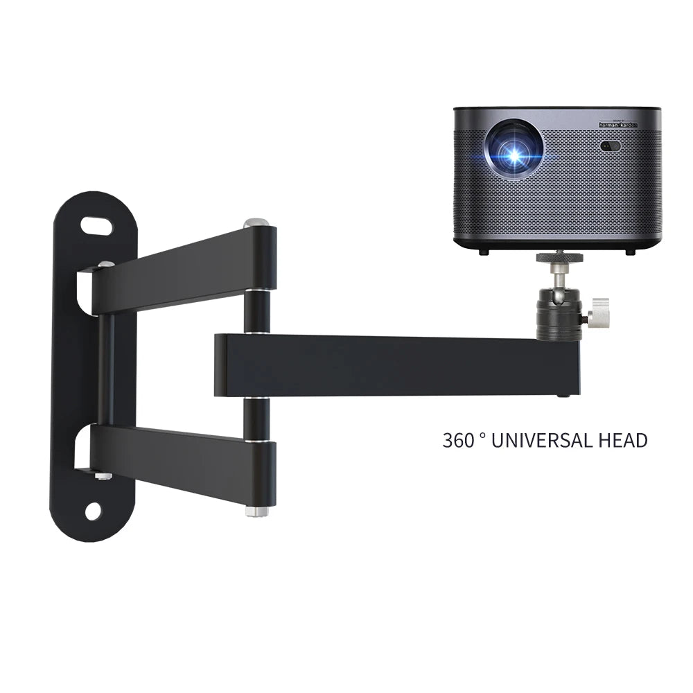 SH Wall Mount Boom Arm Projectors Photography Studio Video Strobe Lights 180-360° Adjustable Requires Perforation For Installat