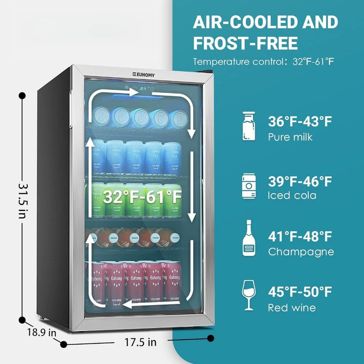 Beverage Refrigerator and Cooler 126 Can