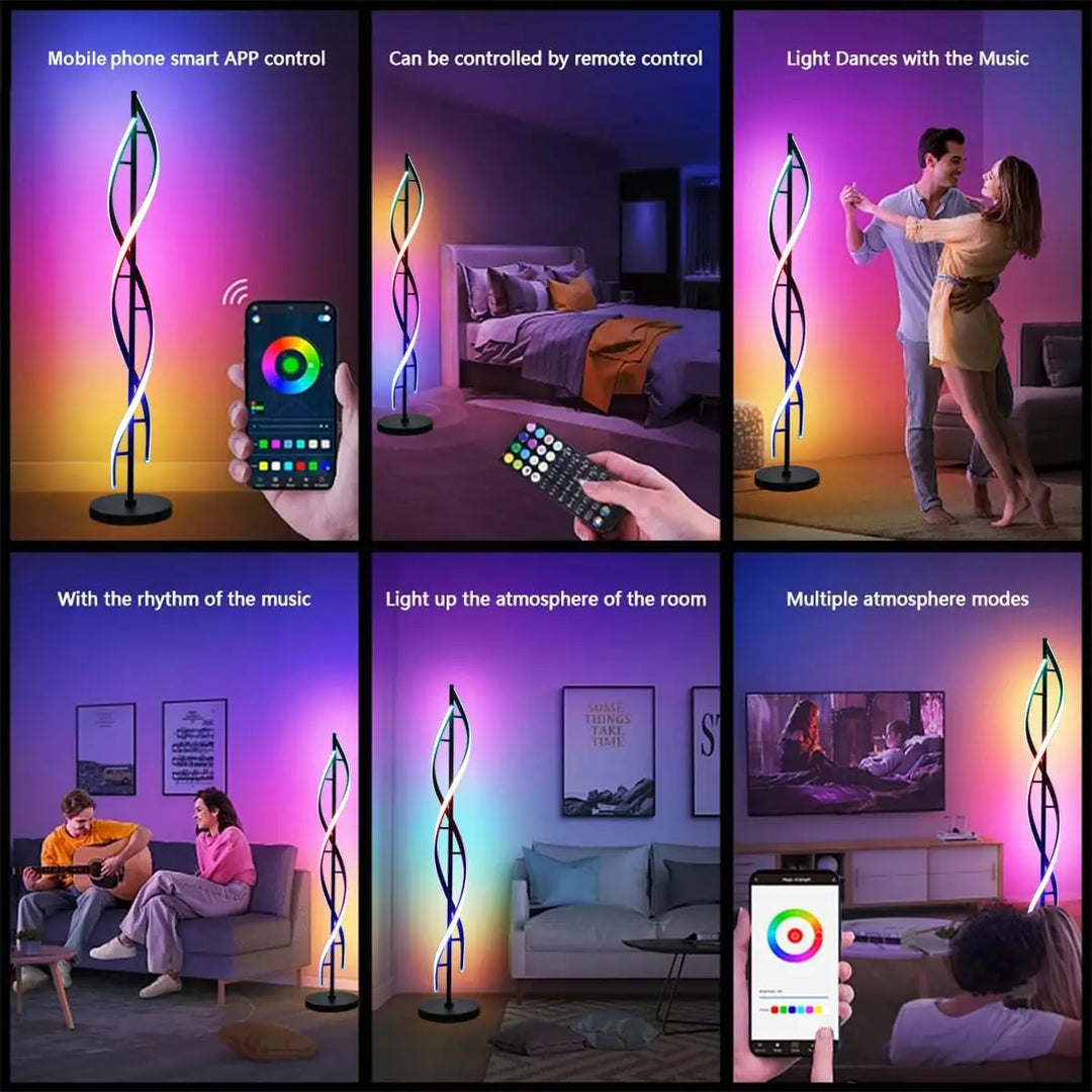 LED Corner Standing Lamp with Remote Control