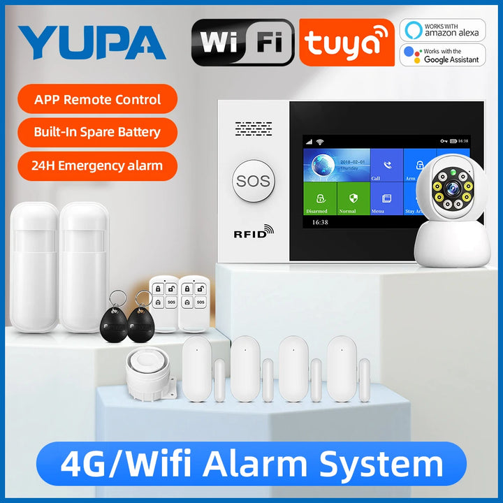 4G Wireless Home Alarm WiFi SMS Alarm System