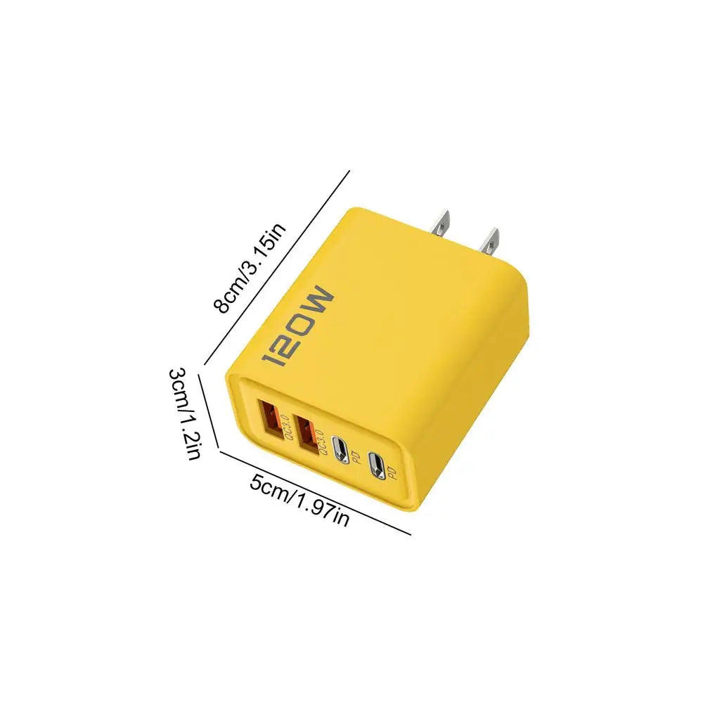 Fast Wall Charger Block 120W USB Multiport