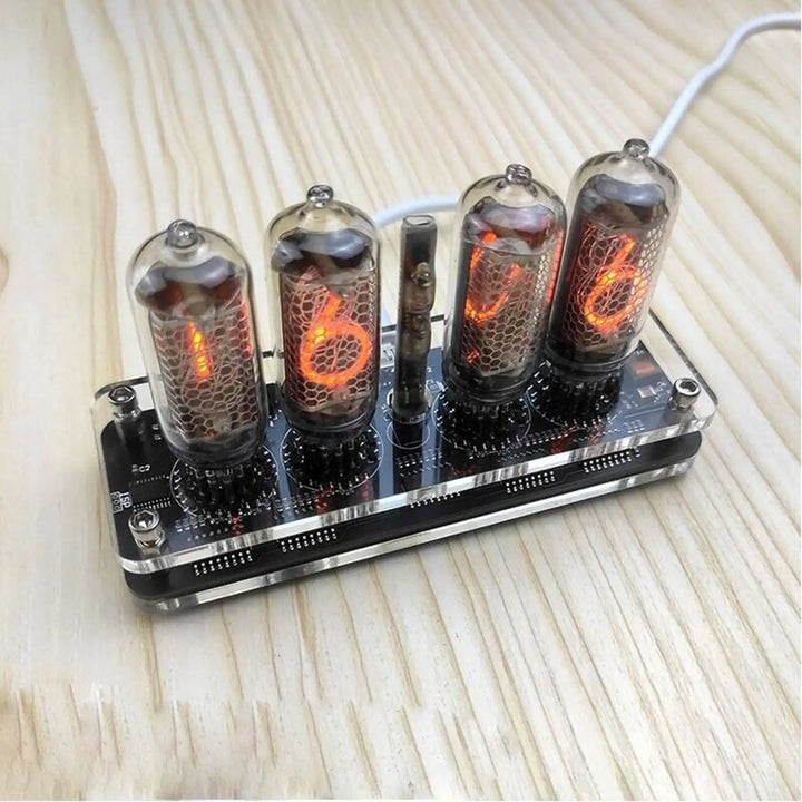 4 Digit IN-14 Nixie Glow Tube Clock