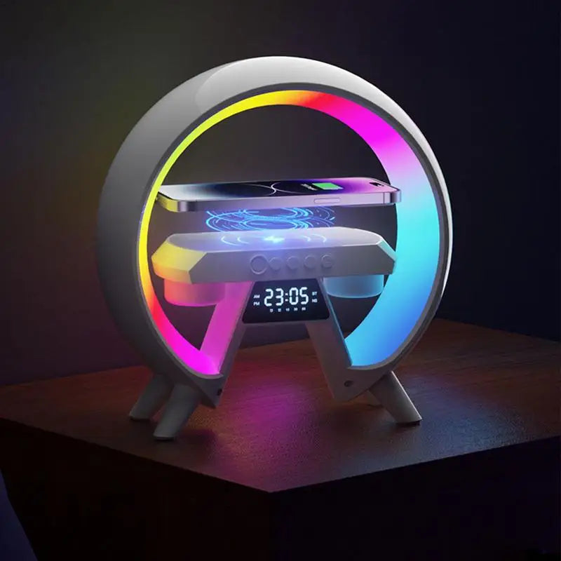 Bluetooth Speaker LED Alarm Clock Wireless Phone Charger