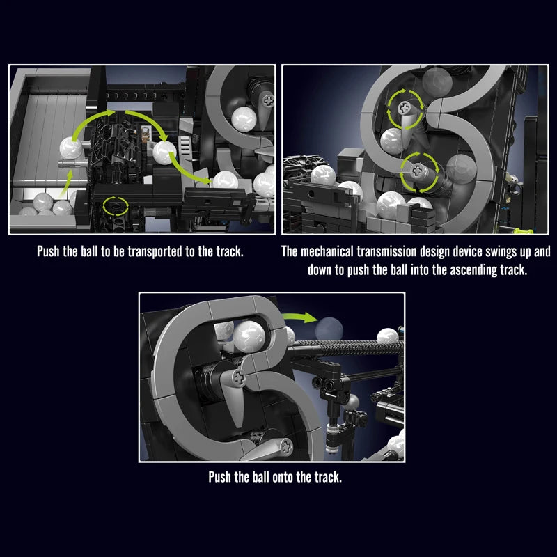 Motorized Marble Ball Run Building Block