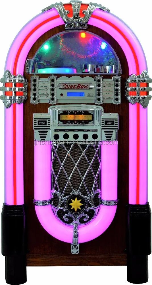 full size jukebox with CD player, BT, USB and SD, radio