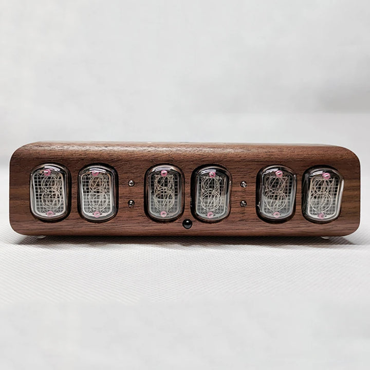 Wood Nixie Tube Clock Retro In12