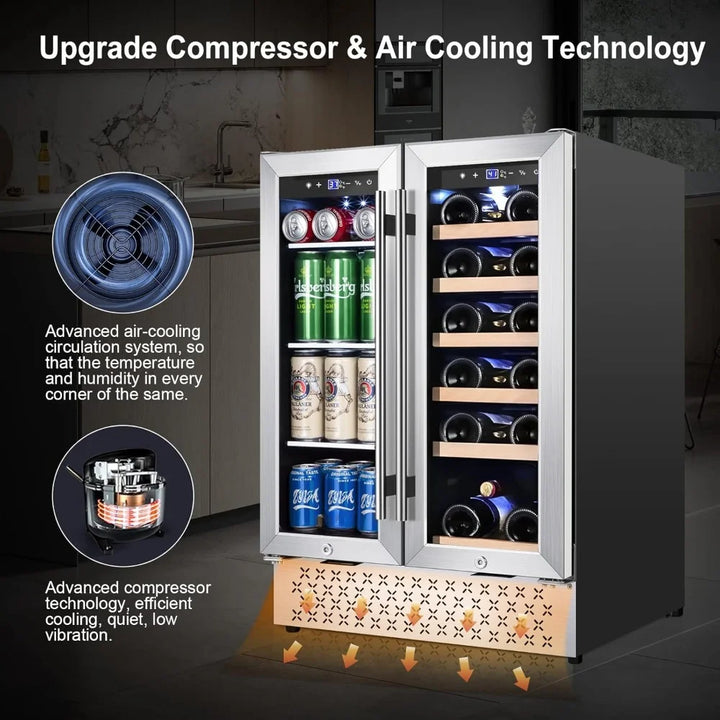 Wine Refrigerator 24 Inch Dual Zone