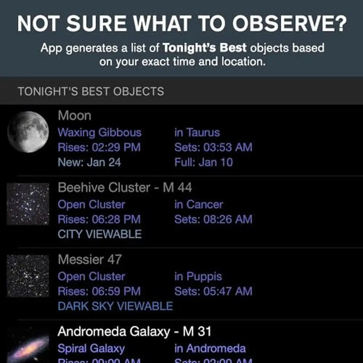 Dobsonian Telescope StarSense Sky Recognition