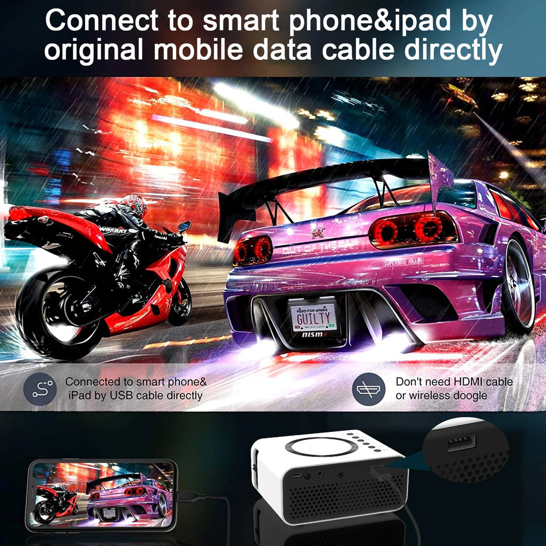 4K Projector 1080P 3D LED Mini WiFi