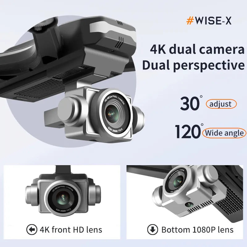 Drone 4K HD Dual Camera 6K WIFI FPV