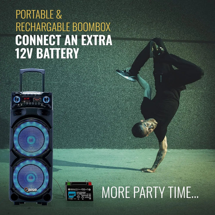 Portable PA System with Wireless Mic - Bluetooth