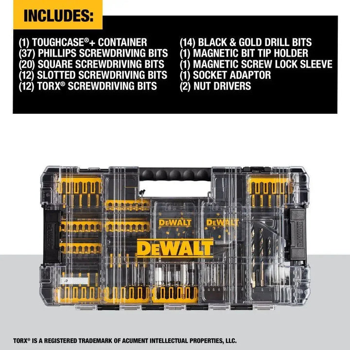 DEWALT FlexTorq 100 PCS Impact Drill Bit Set