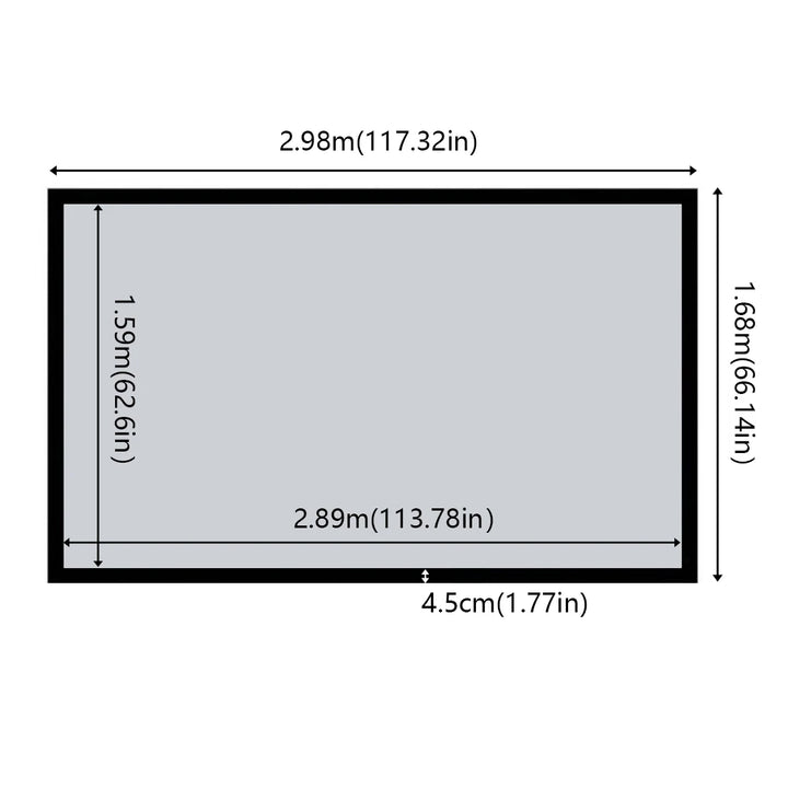 135Inch 16:9 HD Projector Screen