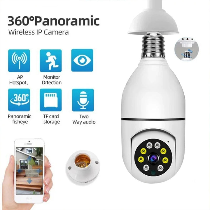 Bulb Surveillance Camera Full Color Night Vision