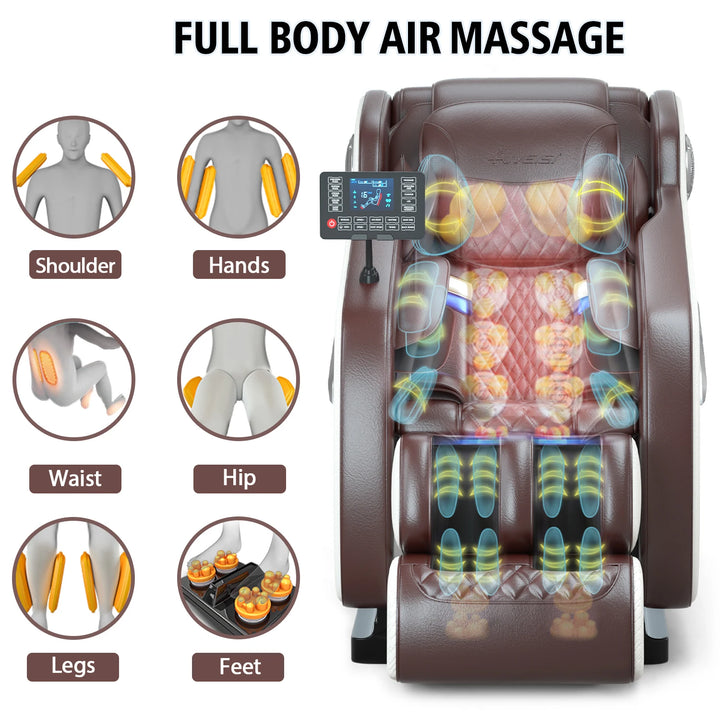 Full Body Massage Chair with Airbags Zero-Gravity