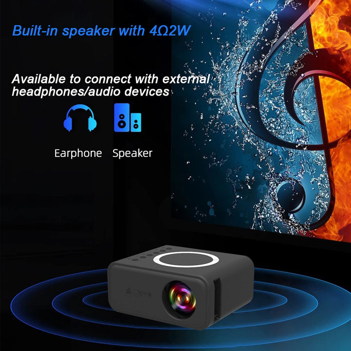 4K Projector 1080P 3D LED Mini WiFi