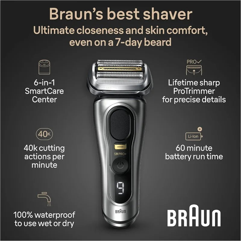 Braun Series 9 PRO+ Electric Razor for Men