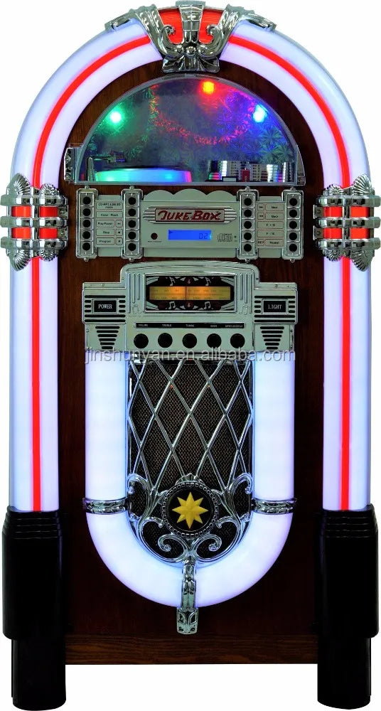 full size jukebox with CD player, BT, USB and SD, radio