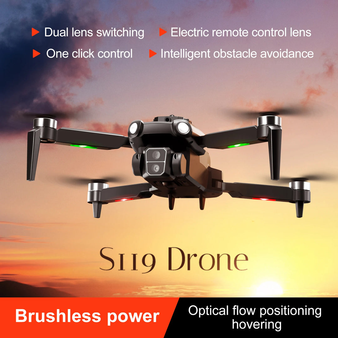 Drone 4K Professional 1080P Wide Angle Dual HD Camera