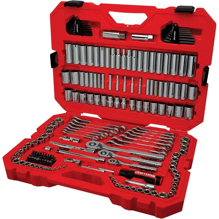 CRAFTSMAN Mechanics Tool Set, 1/4 and 3/8 Inch Drive, 189 Piece