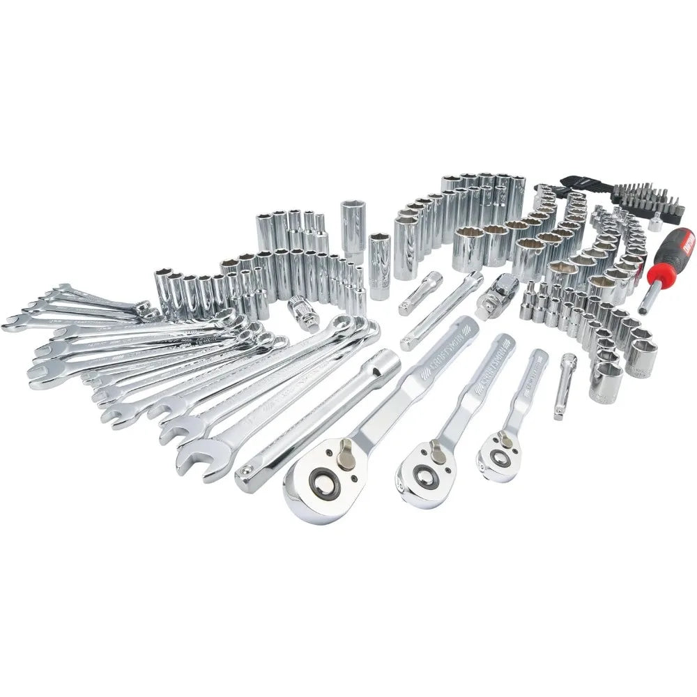 CRAFTSMAN Mechanics Tool Set, 1/4 and 3/8 Inch Drive, 189 Piece