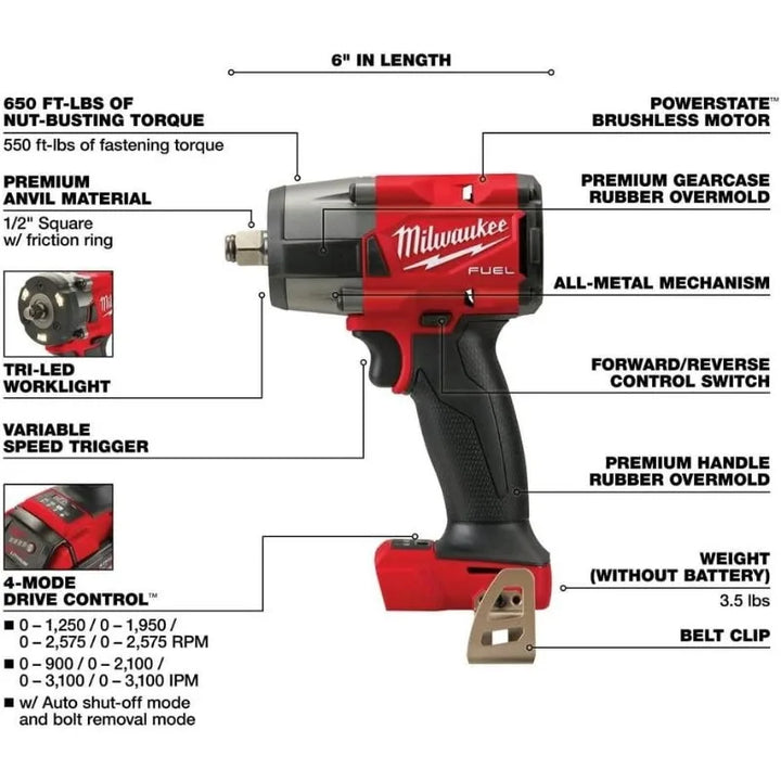 Milwaukee M18 FUEL Cordless Combo Kit