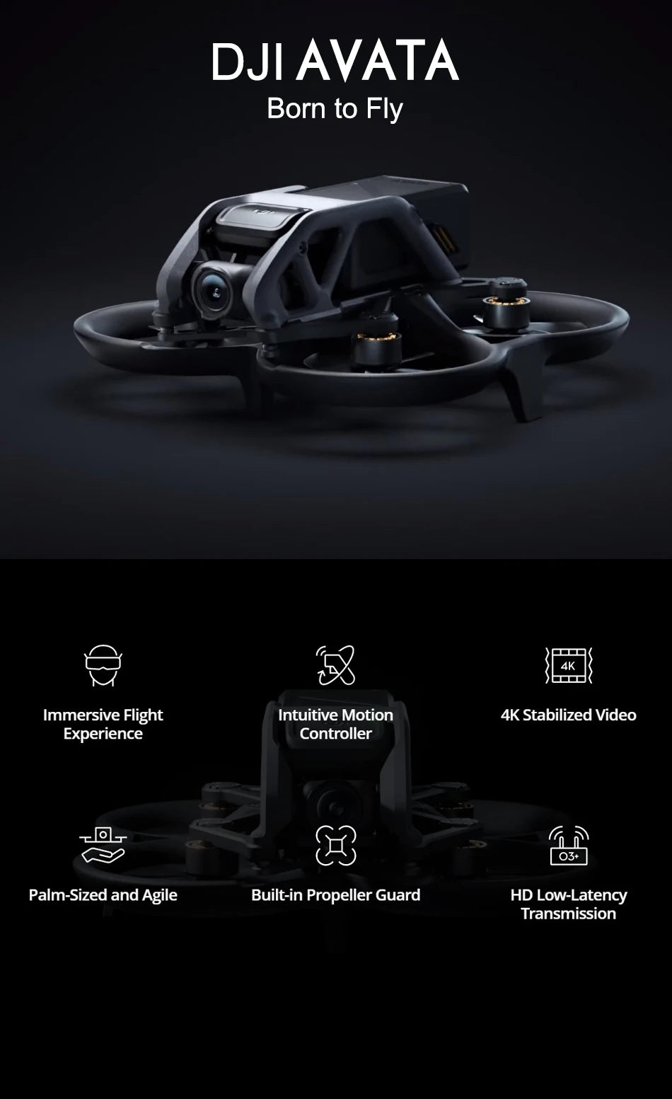 DJI Avata Fly Smart Combo 10Km 1080p