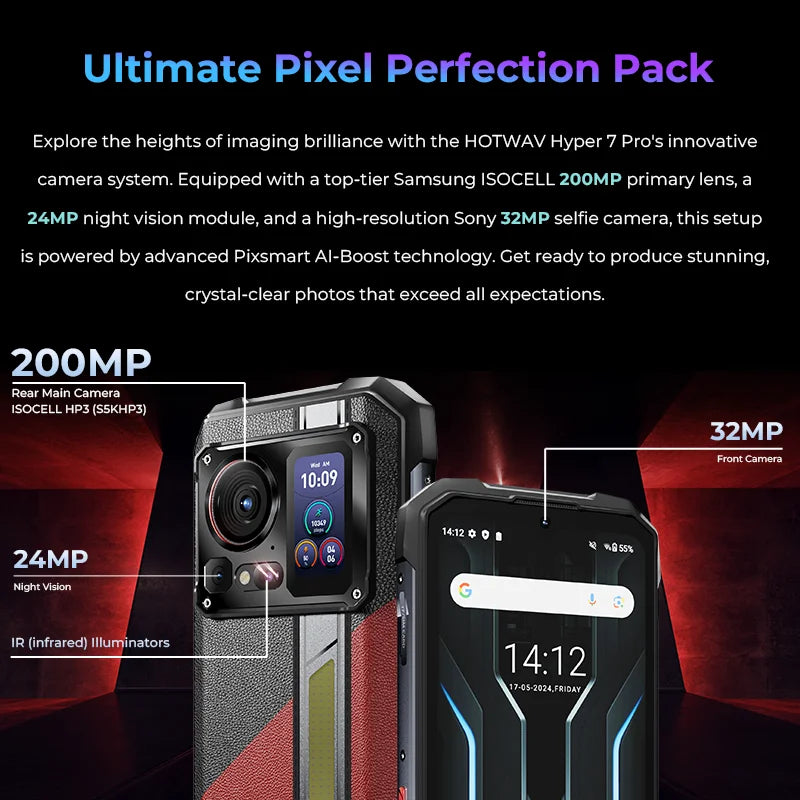 Hyper 7 Pro 5G Rugged Phone 200MP Android 14