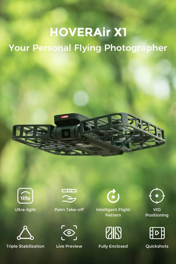 Self-Flying Camera Drone with Follow Me Mode