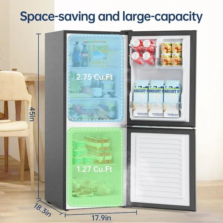 Small Refrigerator with Freezer, 4.0 Cu.Ft